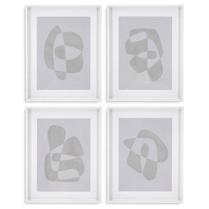 Abstract Shape Art Prints (4) Soft Shape | Cabothousefurniture.com
