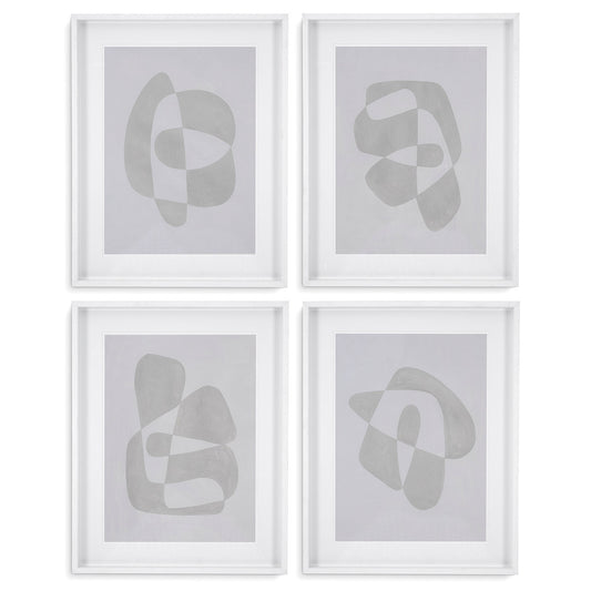 Abstract Shape Art Prints (4) Soft Shape | Cabothousefurniture.com