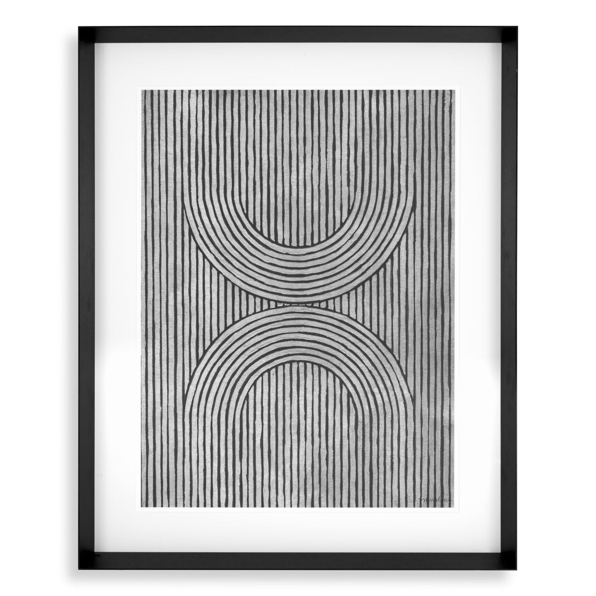 Monochrome Lines Art Prints (2) Cedar Grooves | Cabothousefurniture.com