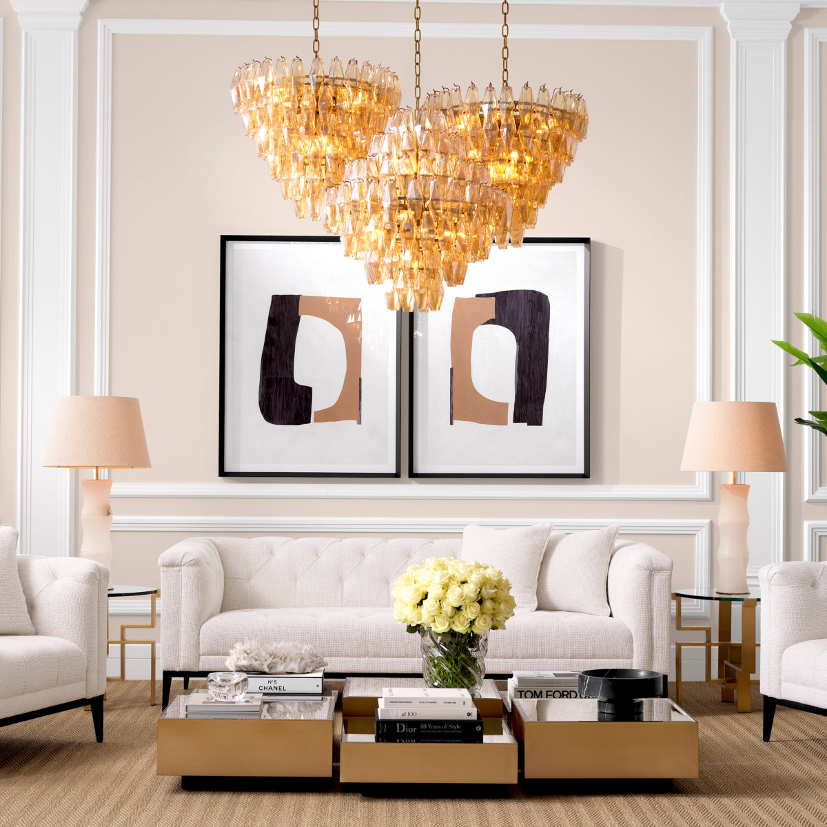 Minimalist Art Prints (2) Cardboard Cutouts | Cabothousefurniture.com