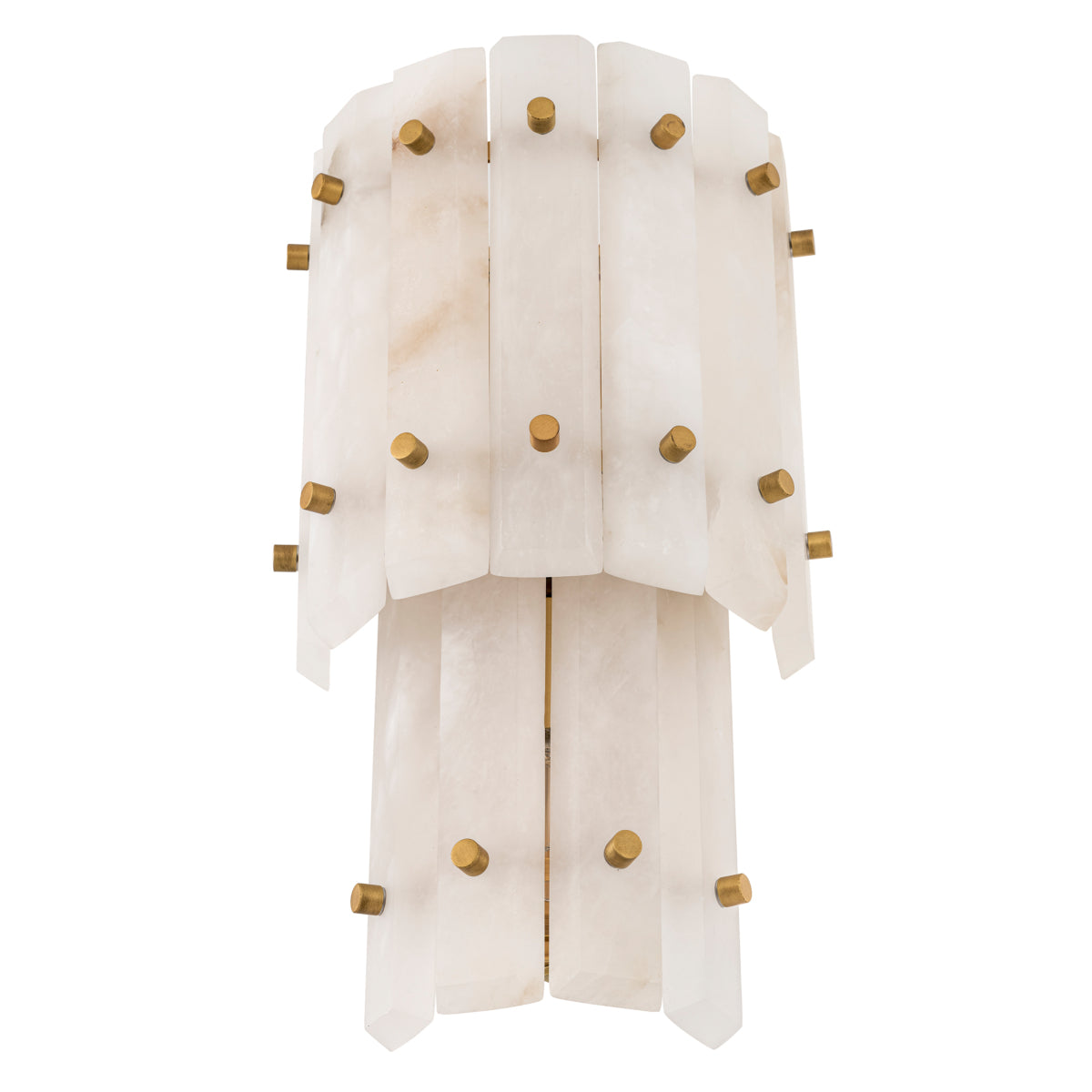 Double Alabaster Wall Lamp Blason