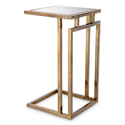 Metal Framed Side Table Marcus | Cabothousefurniture.com