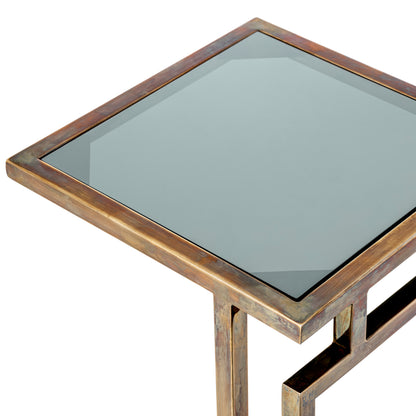 Metal Framed Side Table Marcus | Cabothousefurniture.com