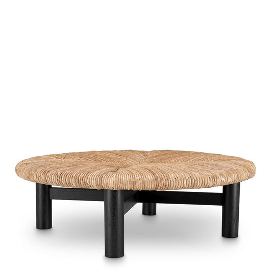 Seagrass Round Coffee Table Costello | Cabothousefurniture.com