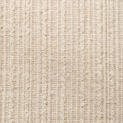 Minimalist Ivory Wool Carpet 7' x 10' Torrance | Cabothousefurniture.com