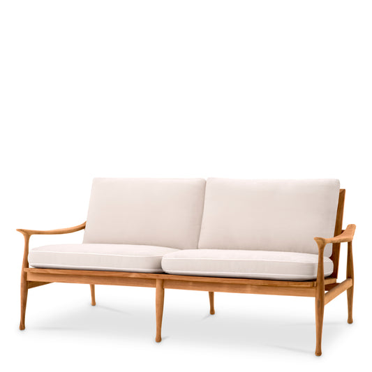 Natural Teak Outdoor Sofa Manzo | Cabothousefurniture.com