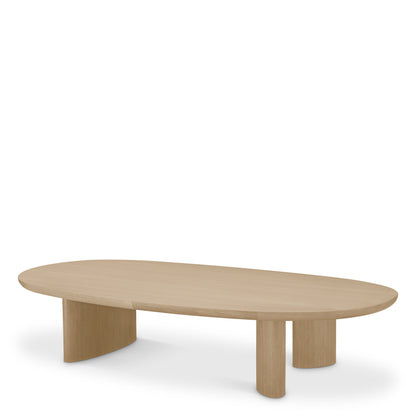 Oak Oval Coffee Table Lindner | Cabothousefurniture.com