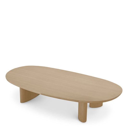 Oak Oval Coffee Table Lindner | Cabothousefurniture.com