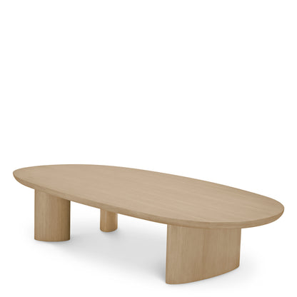 Oak Oval Coffee Table Lindner | Cabothousefurniture.com