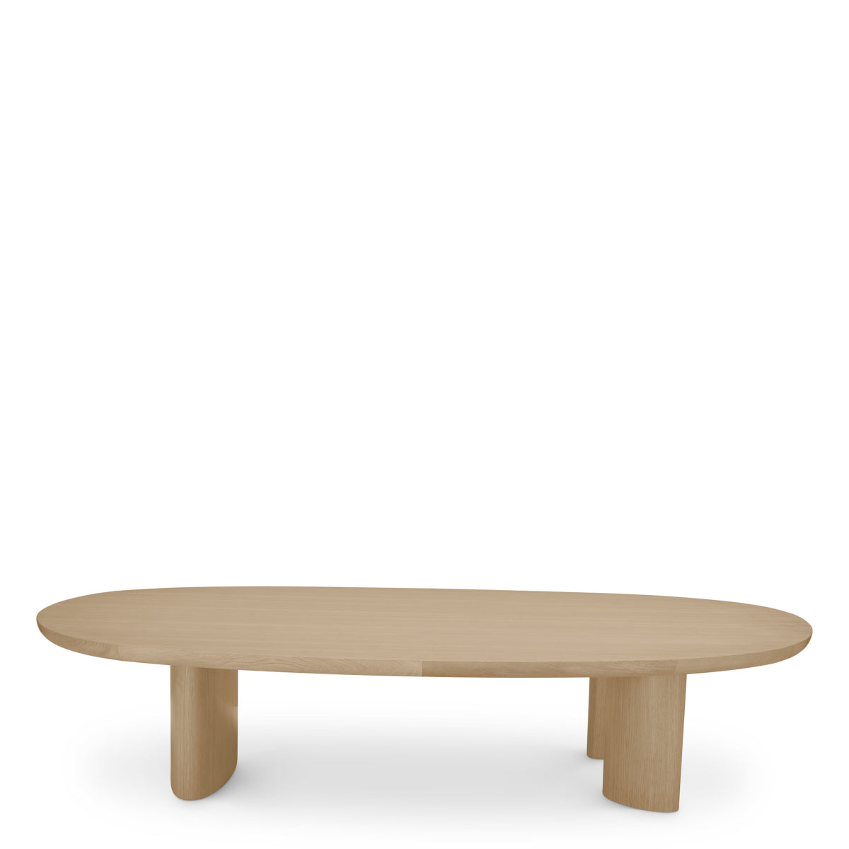 Oak Oval Coffee Table Lindner | Cabothousefurniture.com