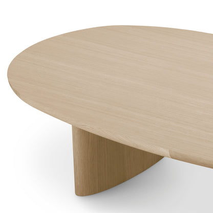 Oak Oval Coffee Table Lindner | Cabothousefurniture.com