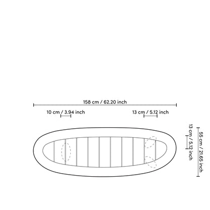 Outdoor Console Table Free Form | Cabothousefurniture.com
