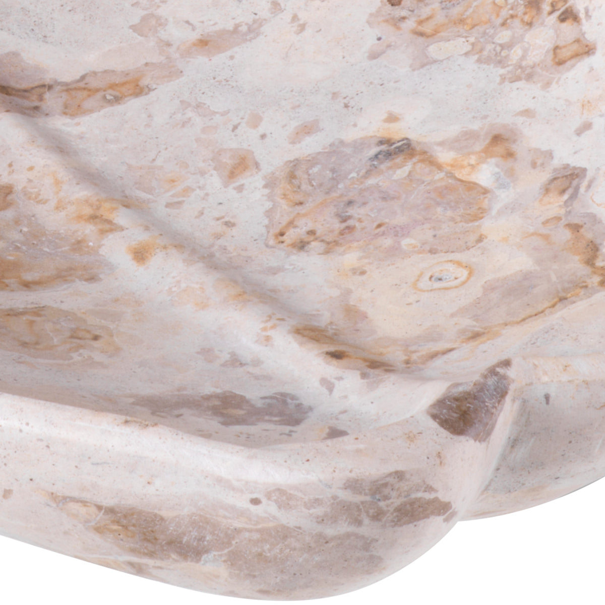 Oval Brown Marble Tray Loulou | Cabothousefurniture.com