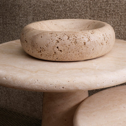 Brown Round Bowl S Lizz | Cabothousefurniture.com