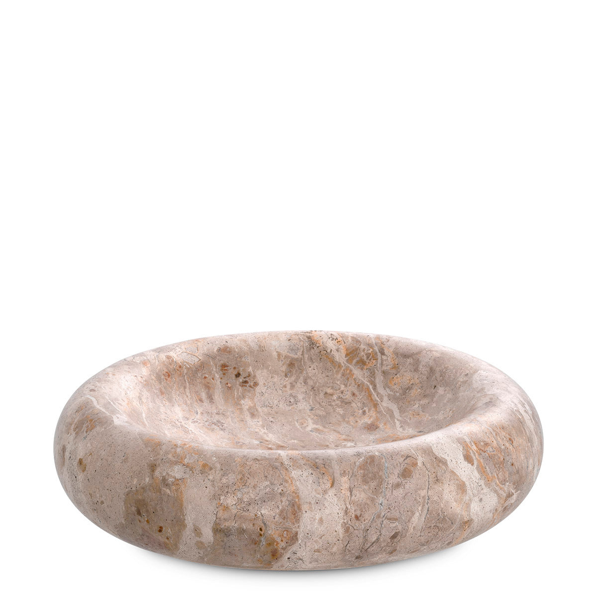 Brown Round Bowl S Lizz | Cabothousefurniture.com