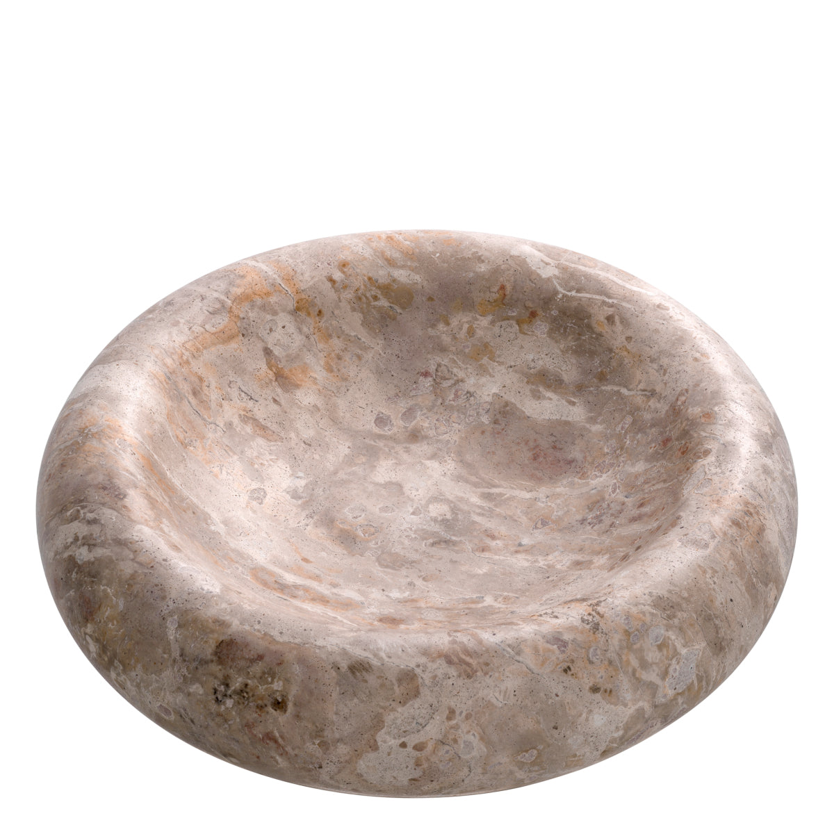 Brown Round Bowl S Lizz | Cabothousefurniture.com