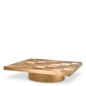 Square Gold Coffee Table Laporte