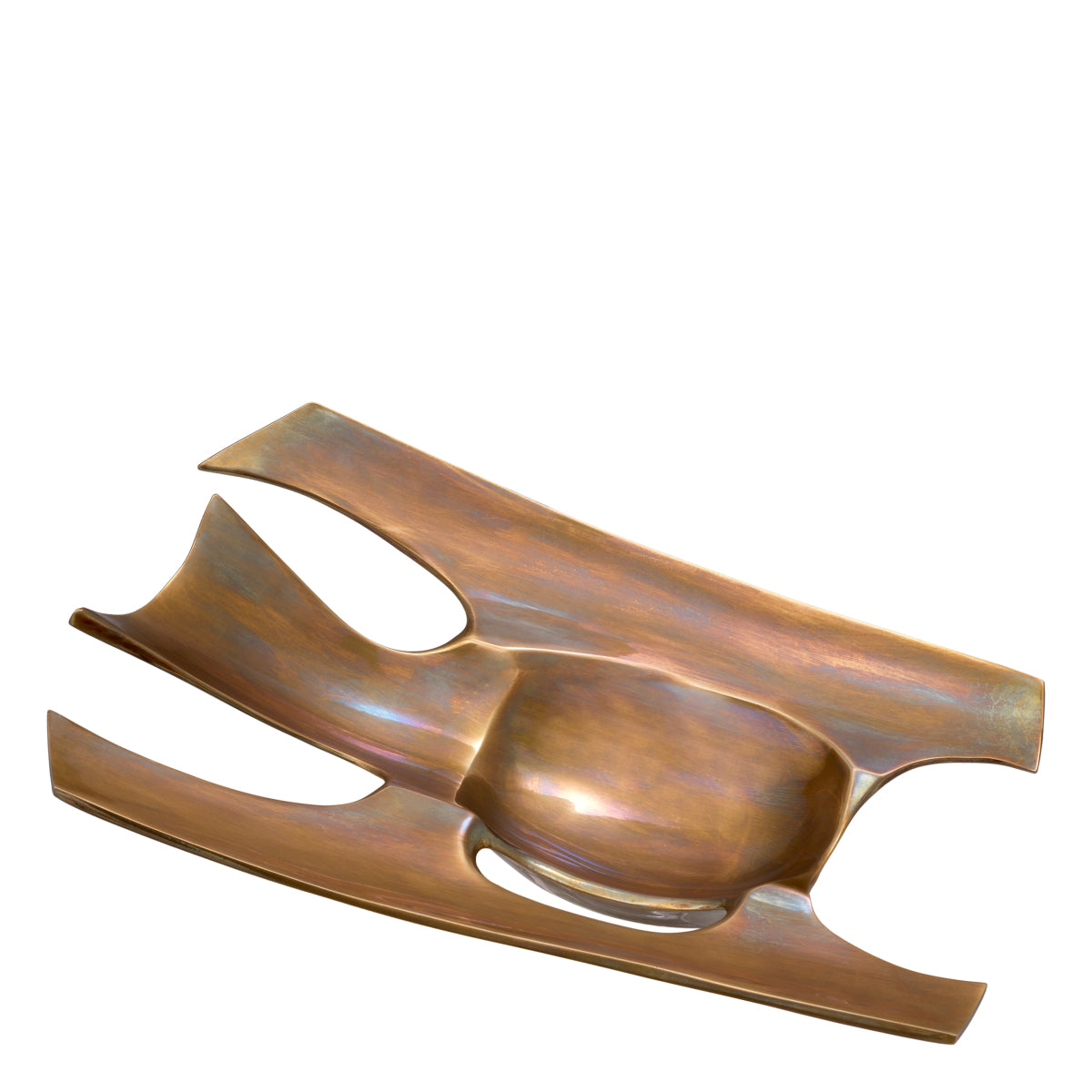 Vintage Brass Bowl Tracy | Cabothousefurniture.com