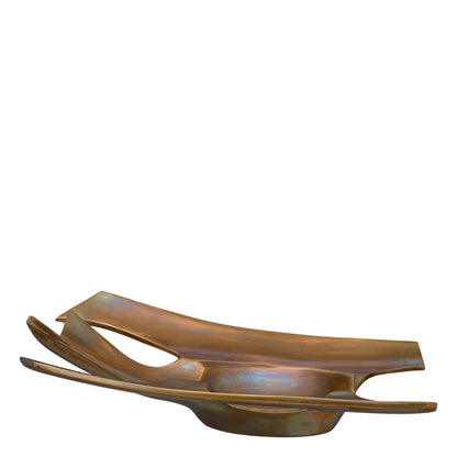 Vintage Brass Bowl Tracy | Cabothousefurniture.com