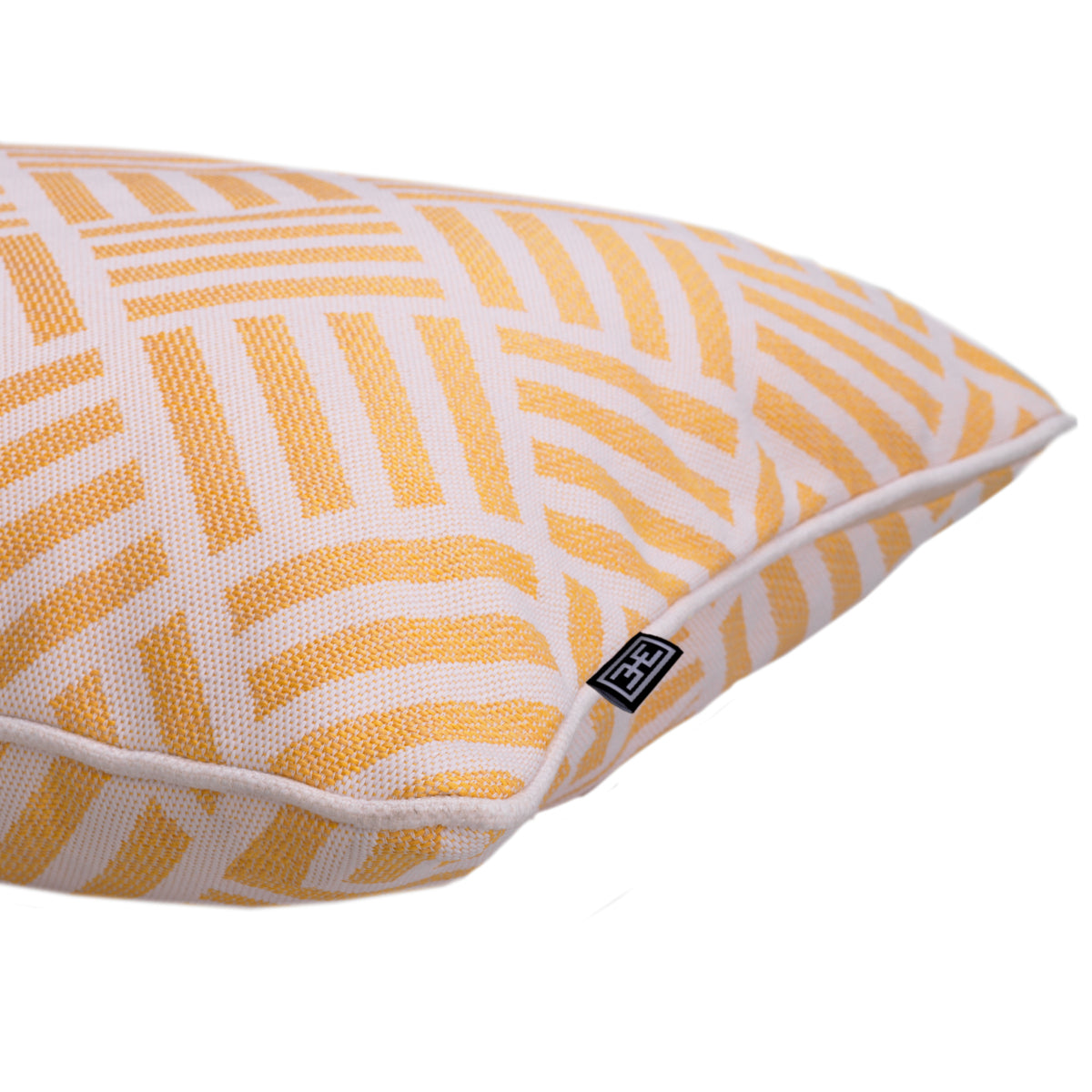Yellow Printed Cushion Sonel | Cabothousefurniture.com