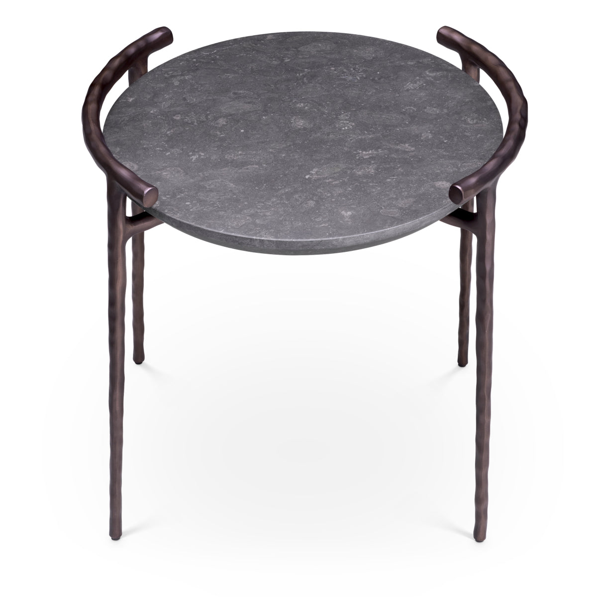 Gray Marble Side Table Arca | Cabothousefurniture.com