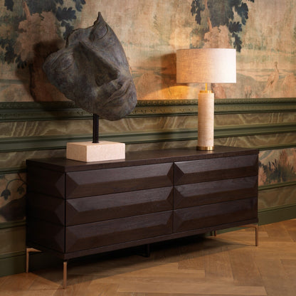 Brown Oak Drawer Dresser Denver | Cabothousefurniture.com