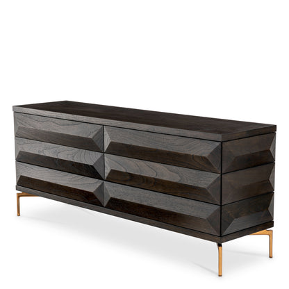 Brown Oak Drawer Dresser Denver | Cabothousefurniture.com