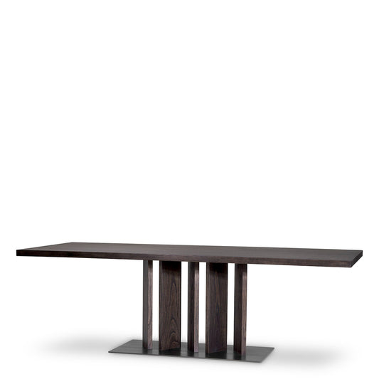 Brown Oak Dining Table Julius | Cabothousefurniture.com