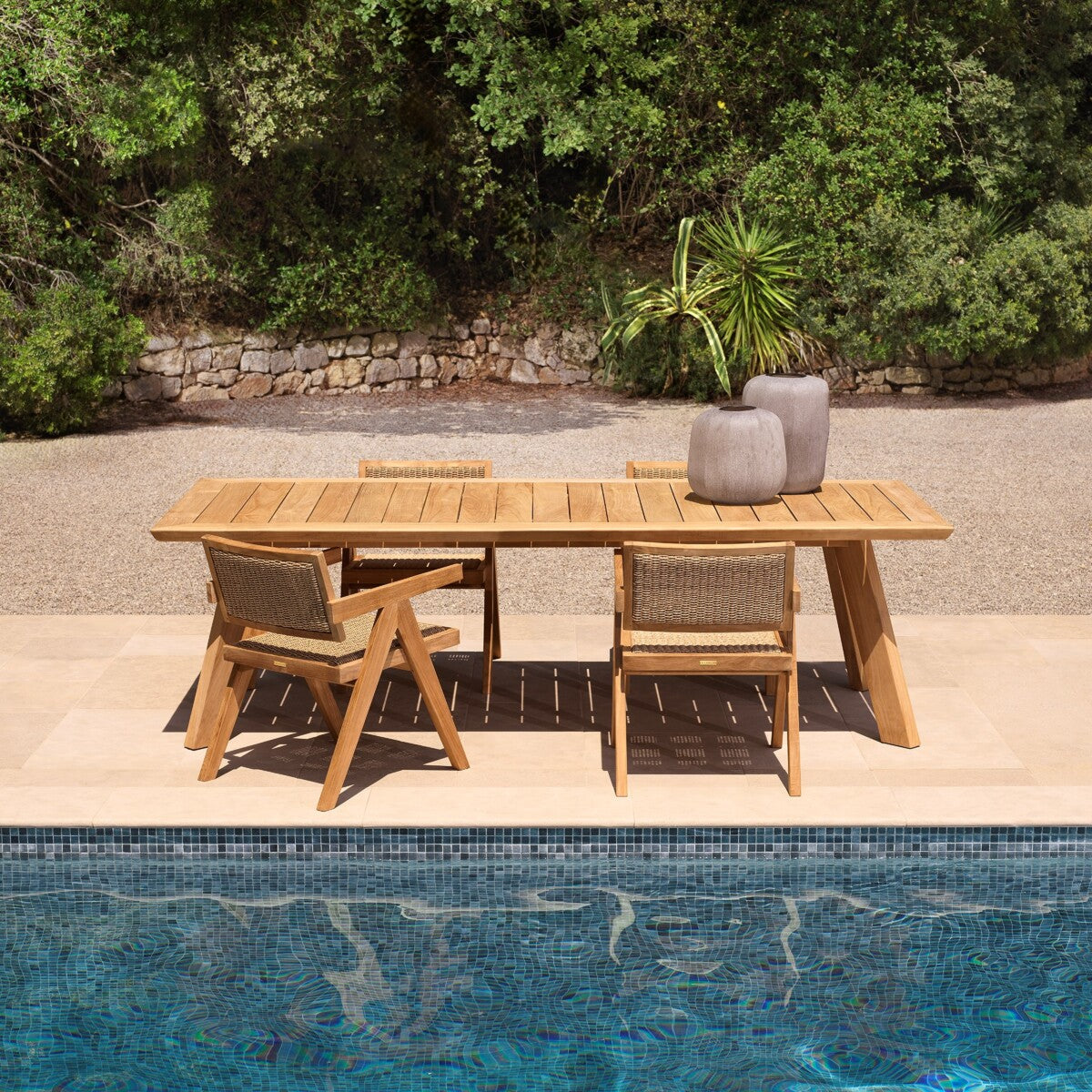 Wooden Outdoor Dining Armchair Kristo | Cabothousefurniture.com