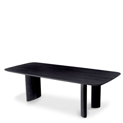 Black Rectangular Dining Table Harmonie | Cabothousefurniture.com
