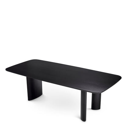 Black Rectangular Dining Table Harmonie | Cabothousefurniture.com