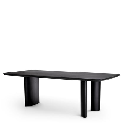 Black Rectangular Dining Table Harmonie | Cabothousefurniture.com