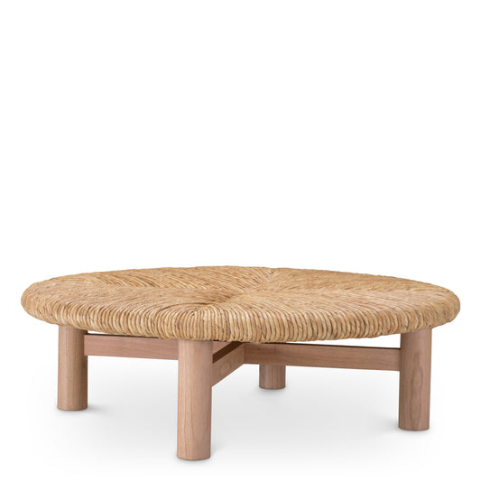 Seagrass Round Coffee Table Costello | Cabothousefurniture.com