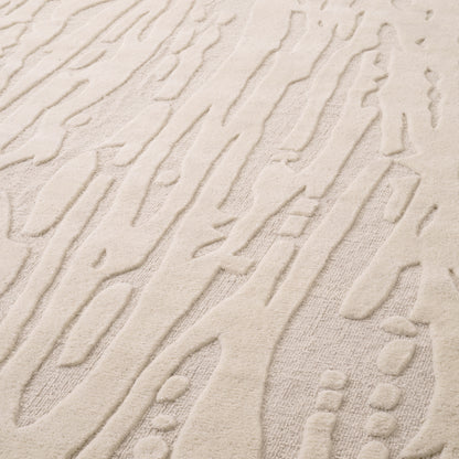 Hand-Tufted Cream Wool Carpet Zenon | Cabothousefurniture.com