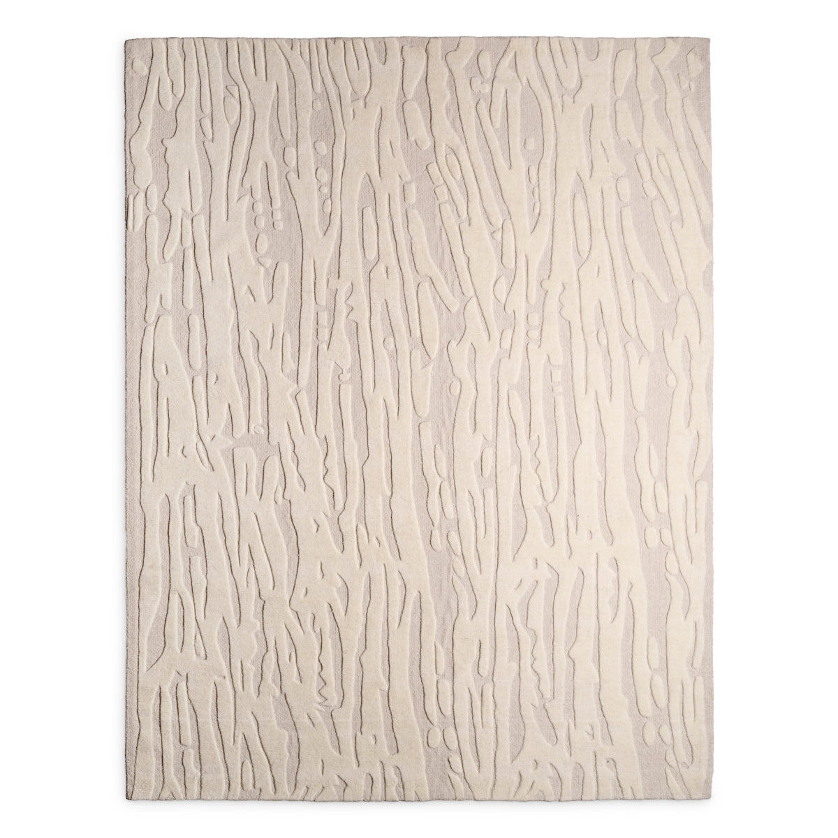 Hand-Tufted Cream Wool Carpet Zenon | Cabothousefurniture.com