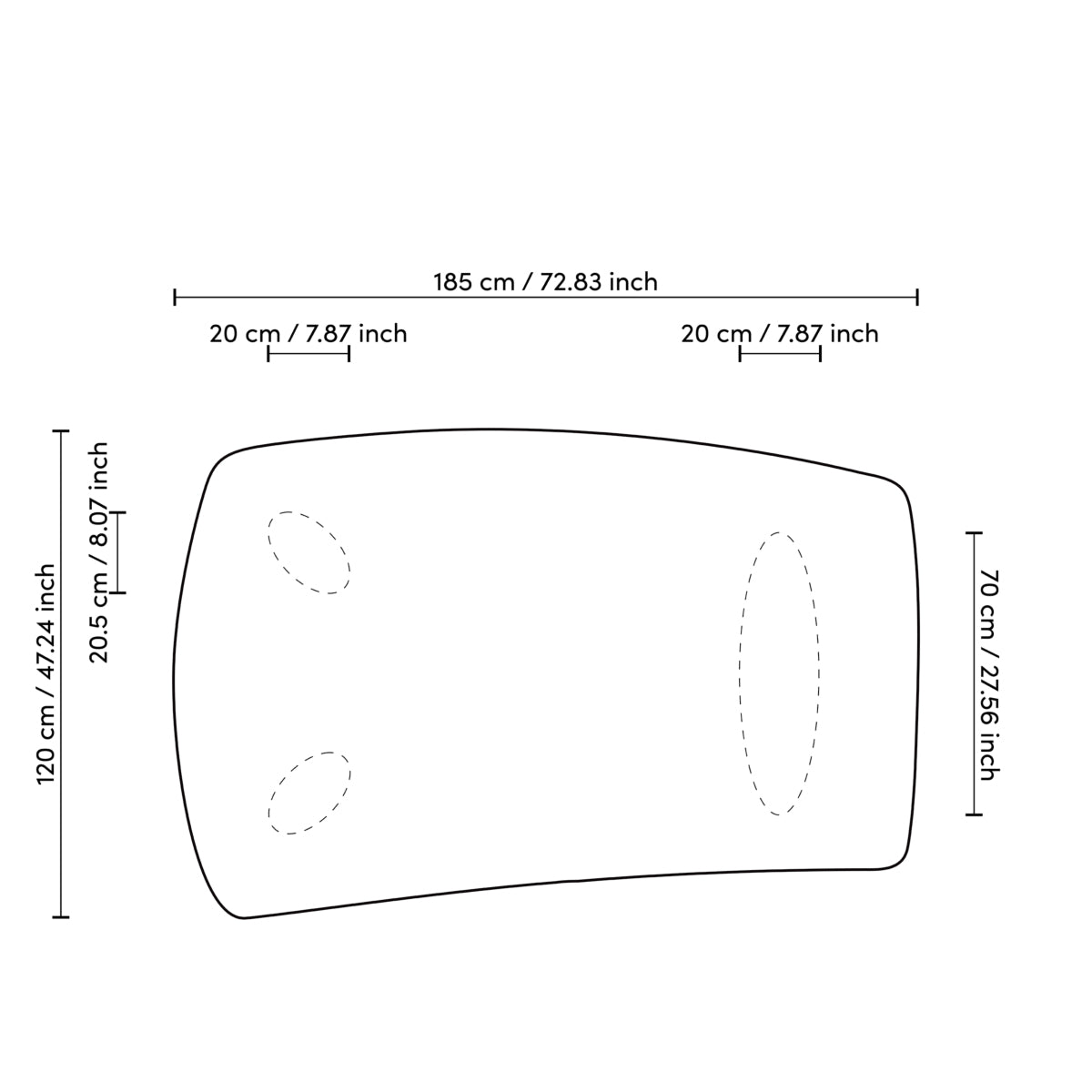 Wooden Minimalist Coffee Table Bergman | Cabothousefurniture.com