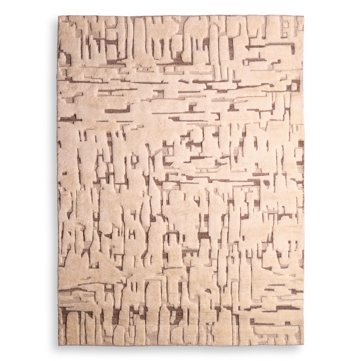 Knotted Cream Wool Carpet Eminence | Cabothousefurniture.com