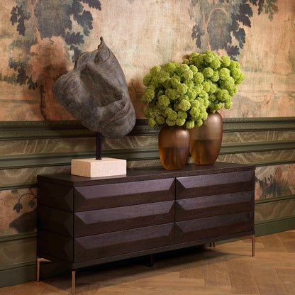 Amber Glass Bouquet Vase S Zenna | Cabothousefurniture.com