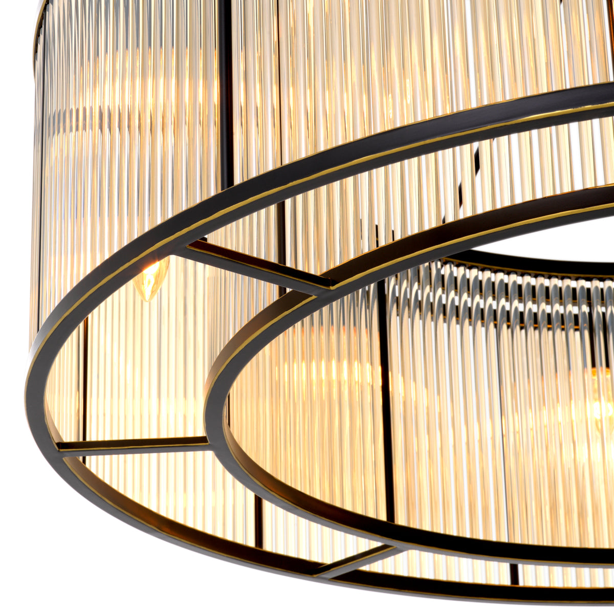 Glass Drum Ceiling Lamp Bernardi | Cabothousefurniture.com