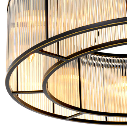 Glass Drum Ceiling Lamp Bernardi | Cabothousefurniture.com