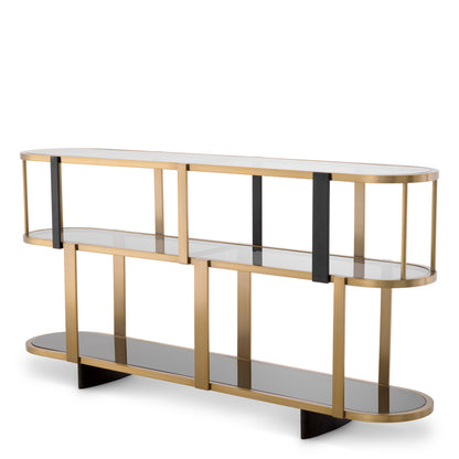 Antique Brass Low Cabinet Clio | Cabothousefurniture.com