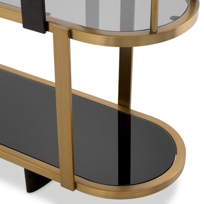 Antique Brass Low Cabinet Clio | Cabothousefurniture.com