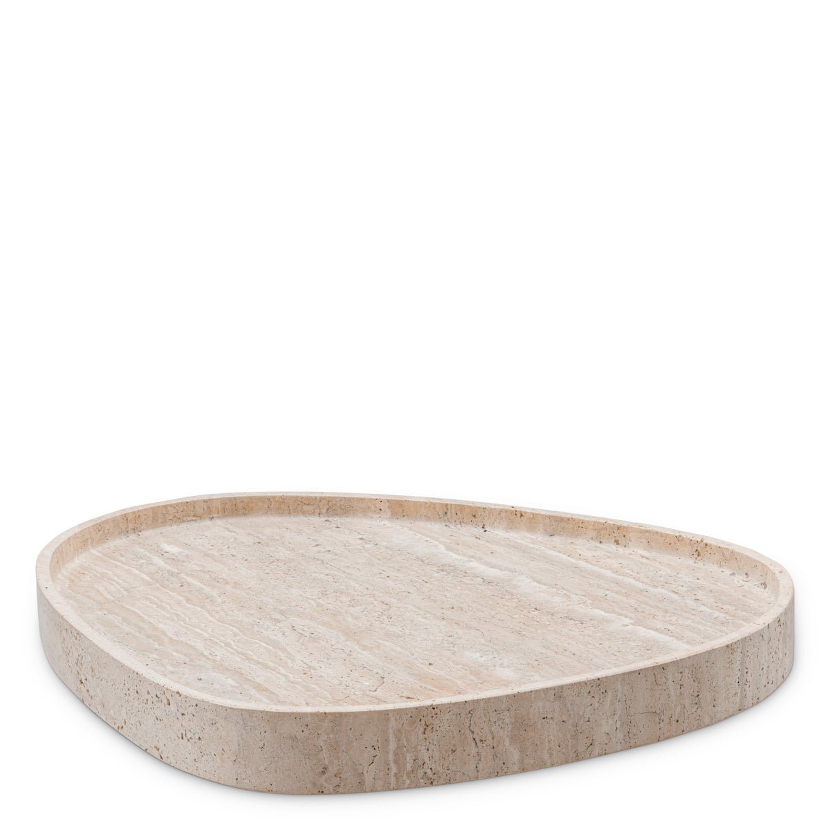 Beige Travertine Tray Arman | Cabothousefurniture.com