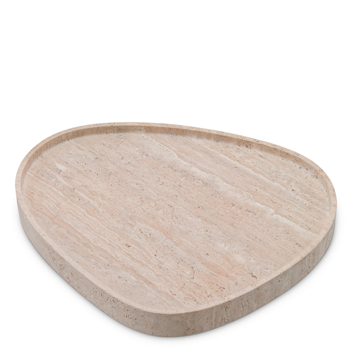 Beige Travertine Tray Arman | Cabothousefurniture.com