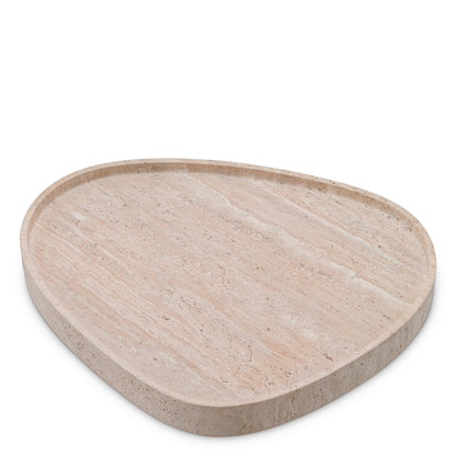 Beige Travertine Tray Arman | Cabothousefurniture.com