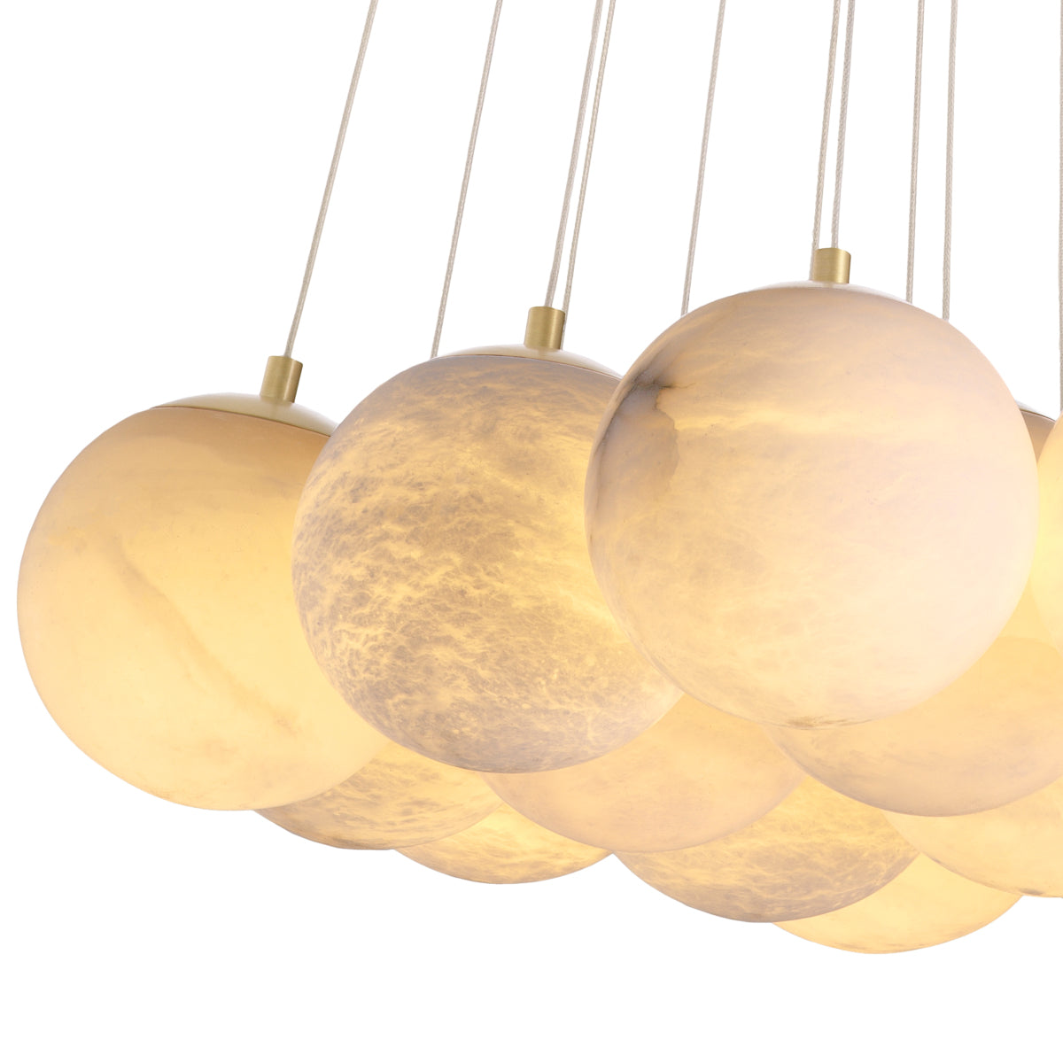 Clustered Alabaster Chandelier Sphinx | Cabothousefurniture.com