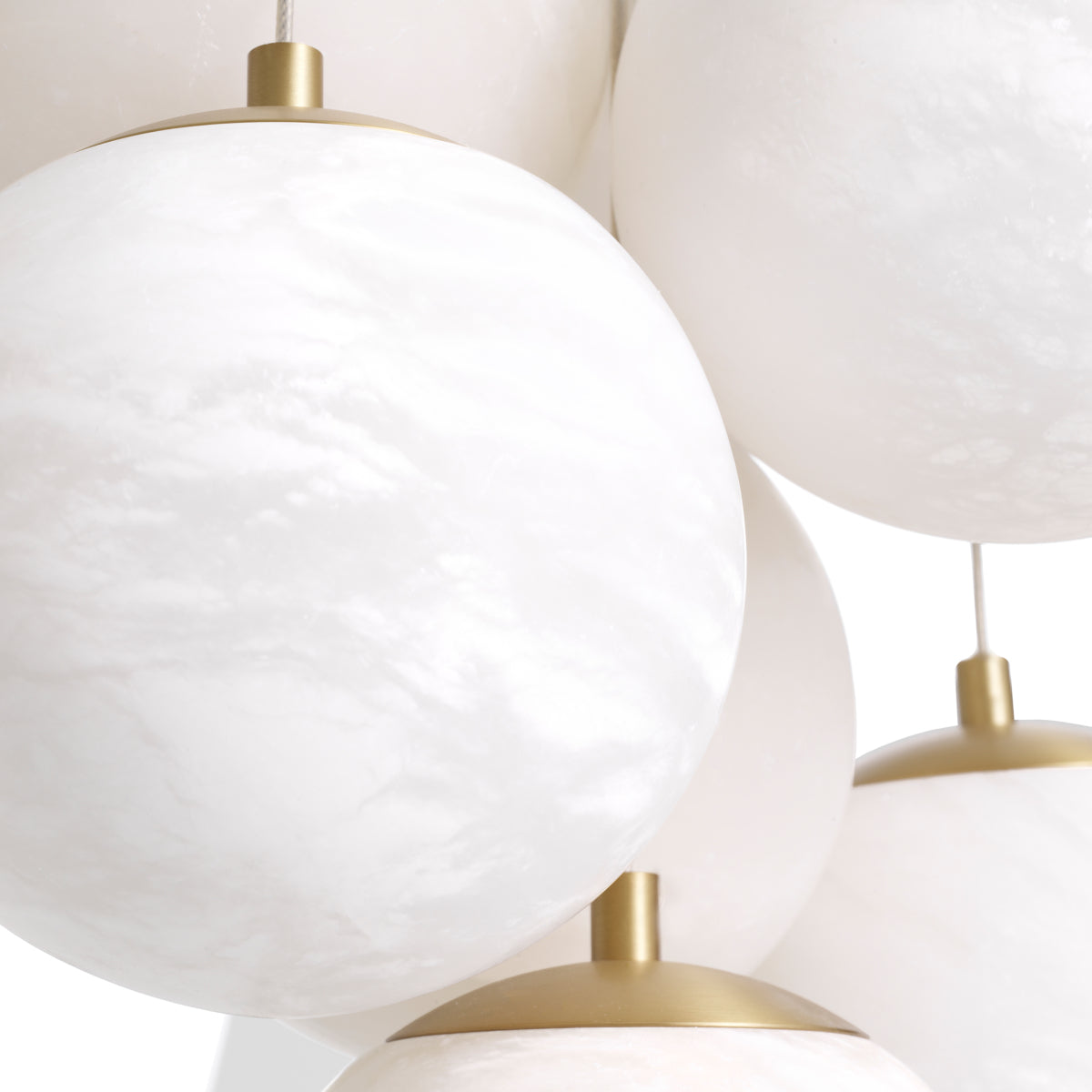 Clustered Alabaster Chandelier Sphinx | Cabothousefurniture.com