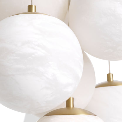 Clustered Alabaster Chandelier Sphinx | Cabothousefurniture.com