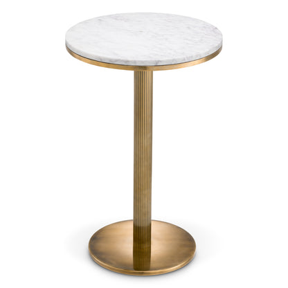 White Marble Side Table Tavolara | Cabothousefurniture.com