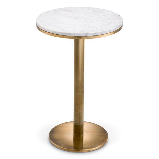 White Marble Side Table Tavolara | Cabothousefurniture.com
